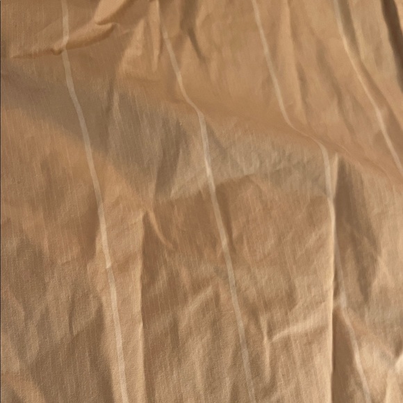 Wilfred Free Light Beige striped relaxed boyfriend Long Sleeve Shirt - Picture 8 of 9